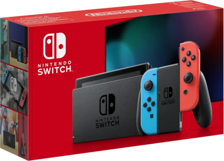 Console Switch avec Joy-Con bleu néon et rouge néon Neon Bleu et Rouge Console