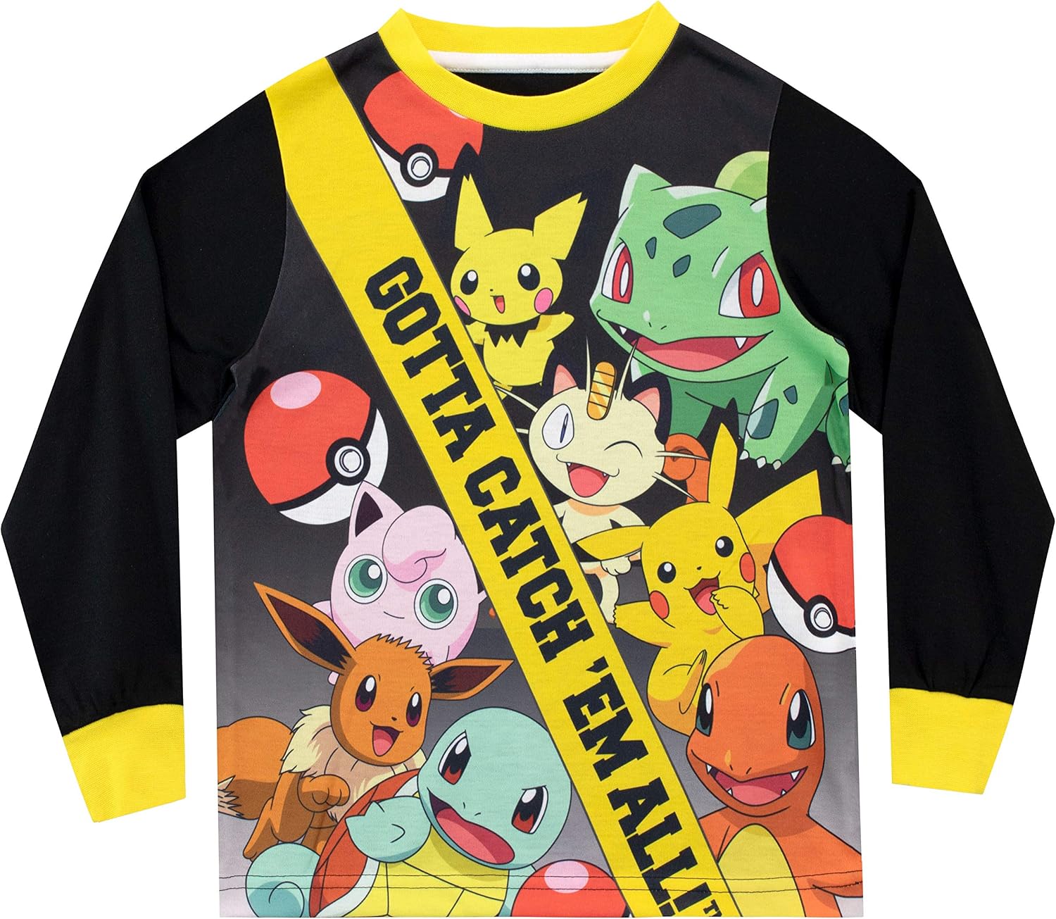 Pokemon - Ensemble De Pyjamas - Garçon 8-9 ans Noir