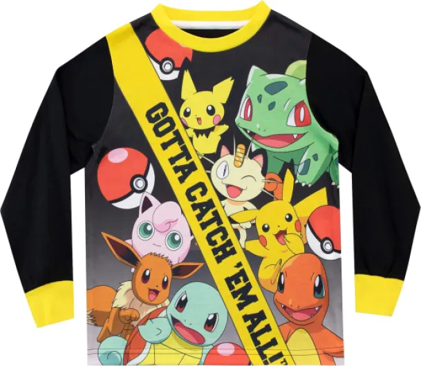 Pokemon - Ensemble De Pyjamas - Garçon 8-9 ans Noir