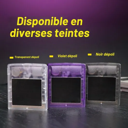 Cartouche de Jeu Multi-vidéo 1000 en 1, Cartouche de Jeu Rétro Classique 64 Mbit avec Carte Mémoire Flash de 8 Go pour Gameboy Advance SP (Blanc Transparent)
