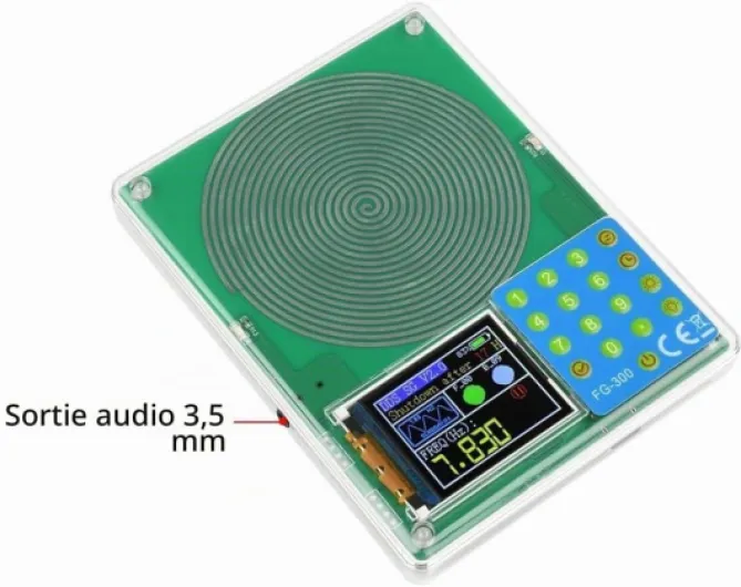 Générateur de Signal D'Écran FG-300 DDS ANGES SAVE de SAWS SACE SLACE 0,001 Hz à 200 KHz 1,8 "Affichage de Couleur B（Pile non incluse）