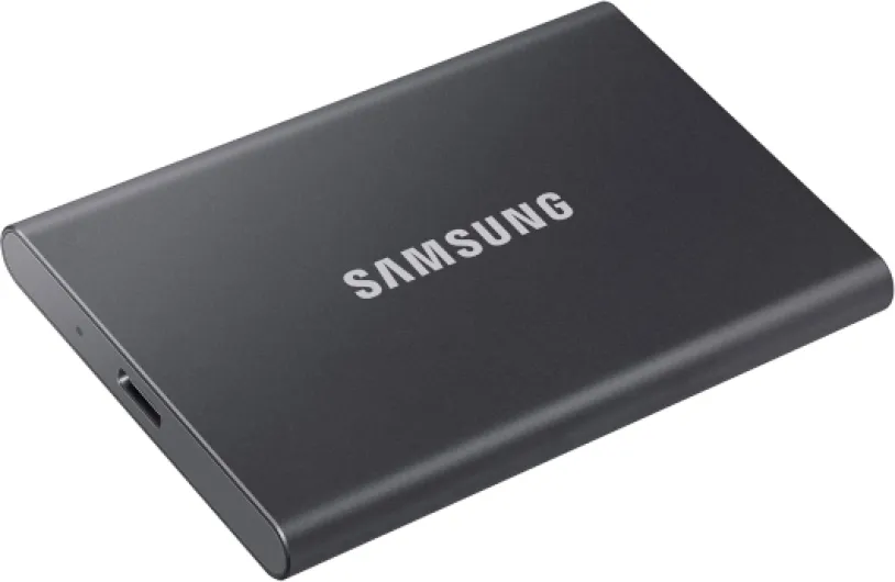SSD Externe T7 1 To, Gris titane, MU-PC1T0T/WW, Vitesse de lecture/écriture jusqu'à 1050 Mo/s, Sécurisation par mot de passe T7 1 To Gris titane
